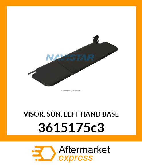 VISOR, SUN, LEFT HAND BASE 3615175c3