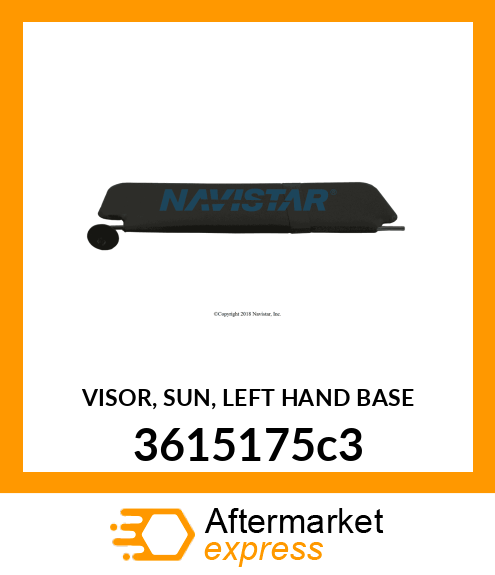 VISOR, SUN, LEFT HAND BASE 3615175c3