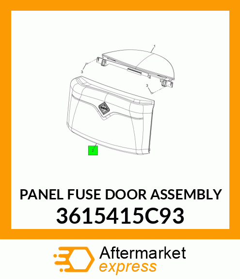 PANEL FUSE DOOR ASSEMBLY 3615415C93