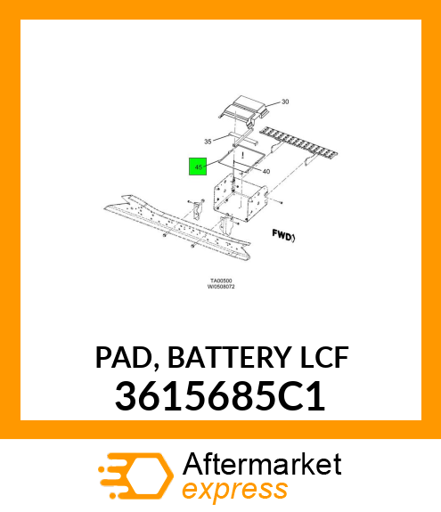 PAD, BATTERY LCF 3615685C1