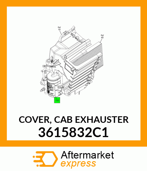 COVER, CAB EXHAUSTER 3615832C1