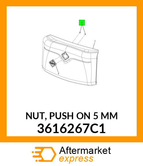 NUT, PUSH ON 5 MM 3616267C1