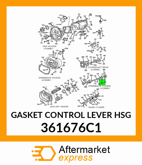 GASKET CONTROL LEVER HSG 361676C1