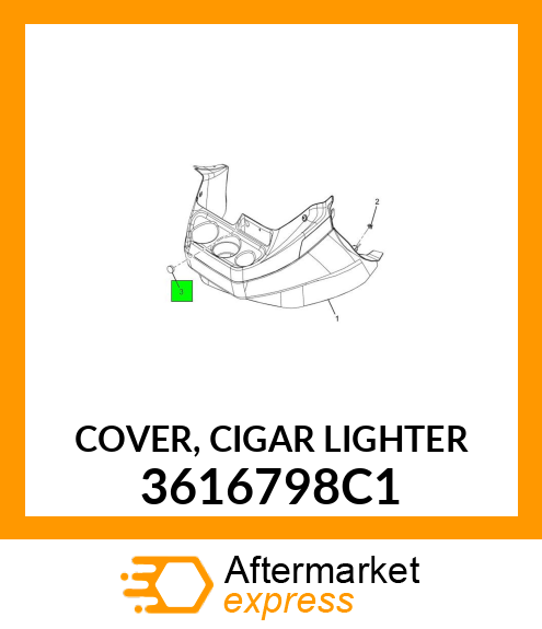 COVER, CIGAR LIGHTER 3616798C1