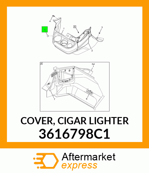 COVER, CIGAR LIGHTER 3616798C1