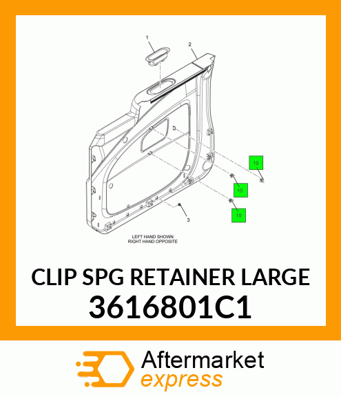 CLIP SPG RETAINER LARGE 3616801C1