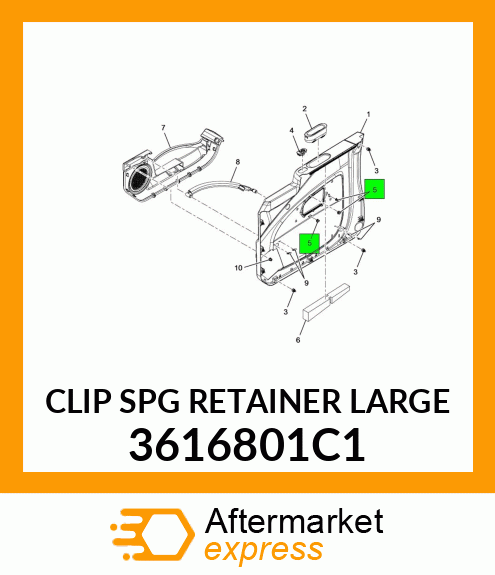 CLIP SPG RETAINER LARGE 3616801C1