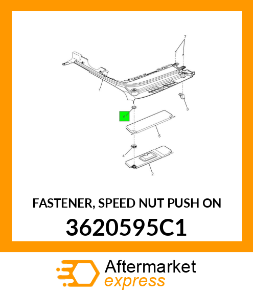 FASTENER, SPEED NUT PUSH ON 3620595C1