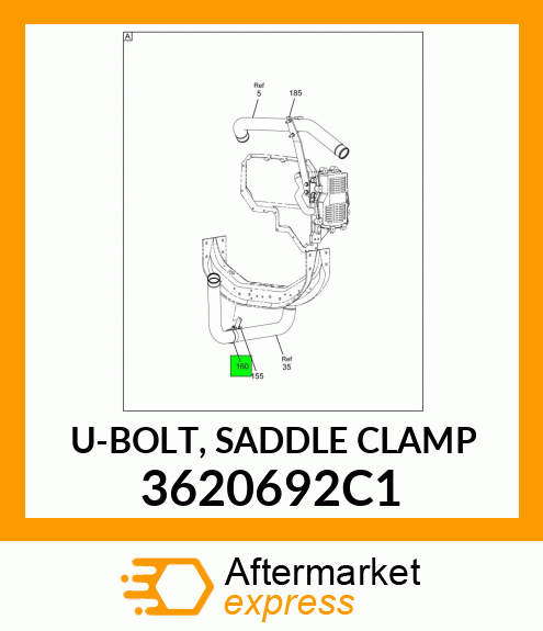 U-BOLT, SADDLE CLAMP 3620692C1