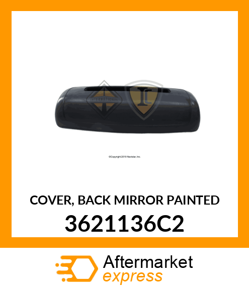COVER, BACK MIRROR PAINTED 3621136C2