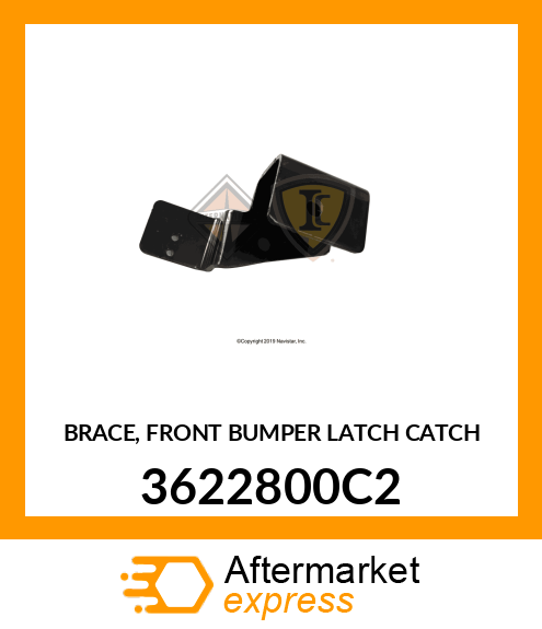 BRACE, FRONT BUMPER LATCH CATCH 3622800C2