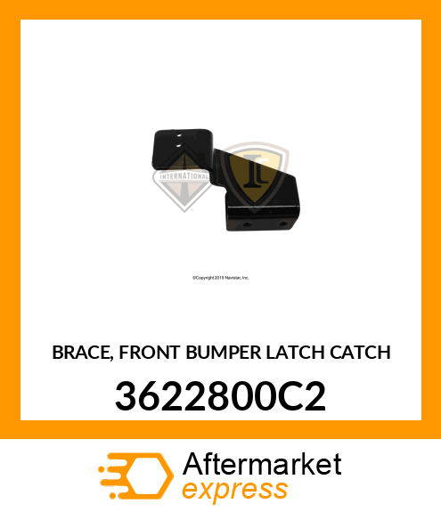 BRACE, FRONT BUMPER LATCH CATCH 3622800C2