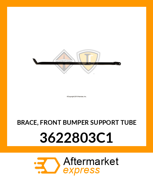 BRACE, FRONT BUMPER SUPPORT TUBE 3622803C1