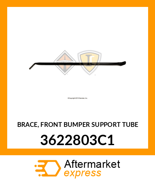 BRACE, FRONT BUMPER SUPPORT TUBE 3622803C1