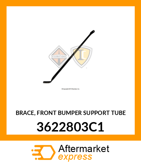 BRACE, FRONT BUMPER SUPPORT TUBE 3622803C1