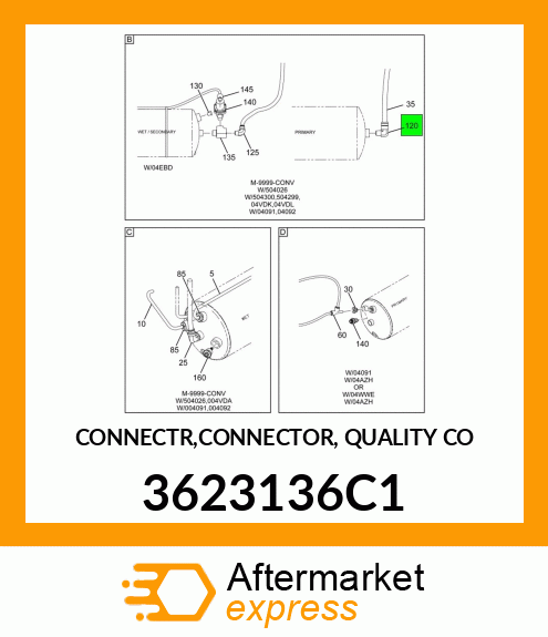 CONNECTR,CONNECTOR, QUALITY CO 3623136C1