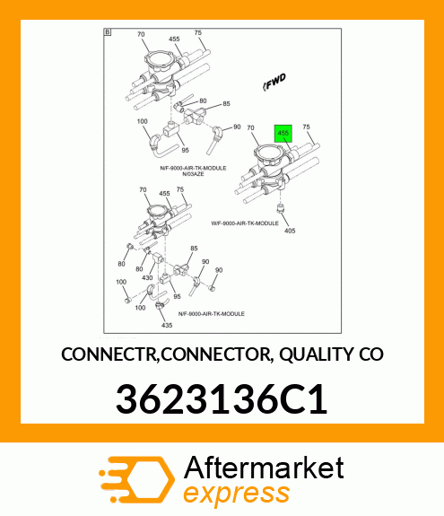 CONNECTR,CONNECTOR, QUALITY CO 3623136C1