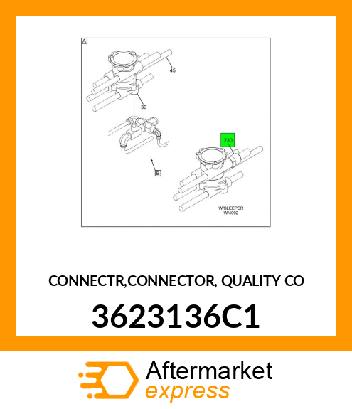 CONNECTR,CONNECTOR, QUALITY CO 3623136C1