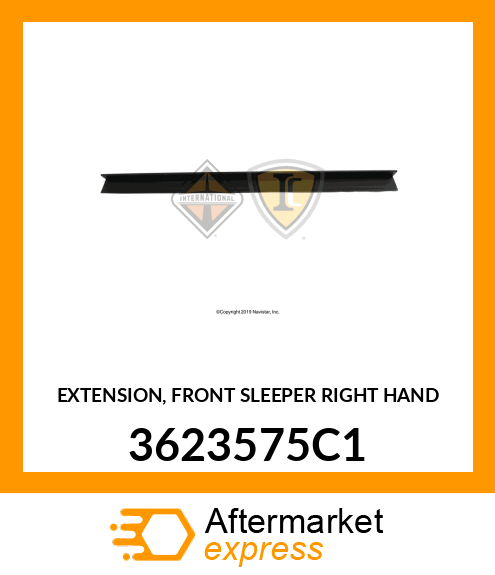 EXTENSION, FRONT SLEEPER RIGHT HAND 3623575C1