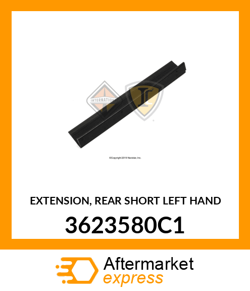 EXTENSION, REAR SHORT LEFT HAND 3623580C1