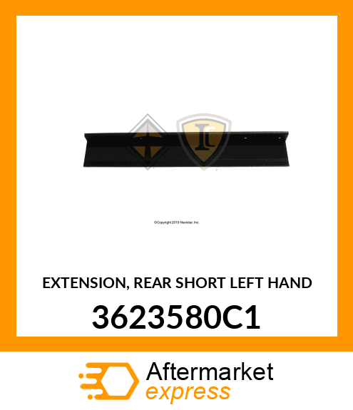 EXTENSION, REAR SHORT LEFT HAND 3623580C1