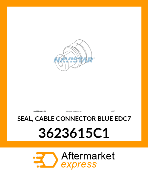 SEAL, CABLE CONNECTOR BLUE EDC7 3623615C1