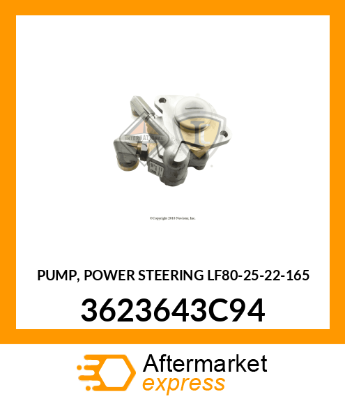 PUMP, POWER STEERING LF80-25-22-165 3623643C94