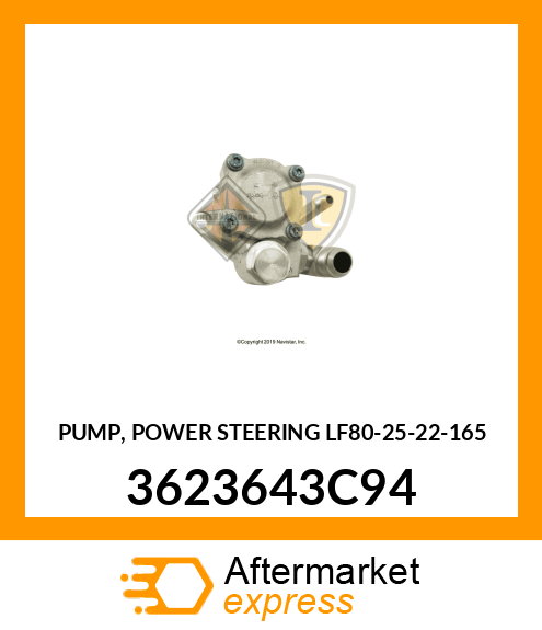 PUMP, POWER STEERING LF80-25-22-165 3623643C94