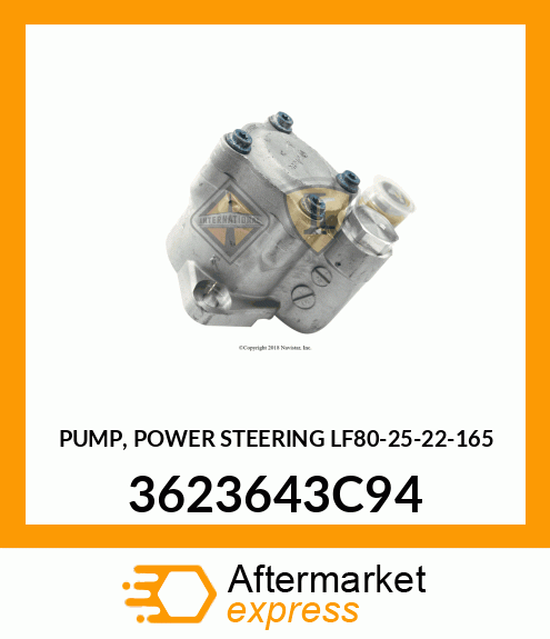 PUMP, POWER STEERING LF80-25-22-165 3623643C94