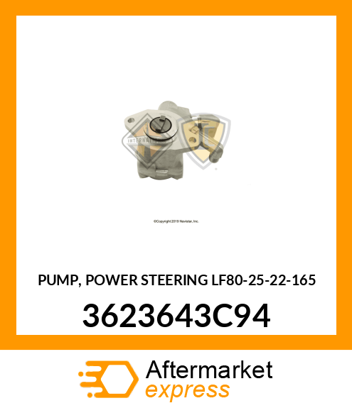 PUMP, POWER STEERING LF80-25-22-165 3623643C94