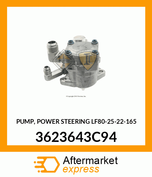 PUMP, POWER STEERING LF80-25-22-165 3623643C94