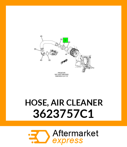 HOSE, AIR CLEANER 3623757C1