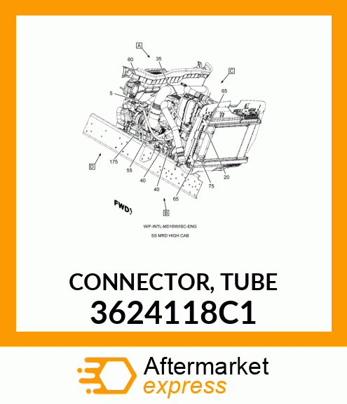 CONNECTOR, TUBE 3624118C1