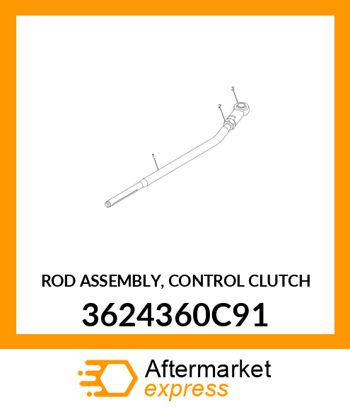 ROD ASSEMBLY, CONTROL CLUTCH 3624360C91