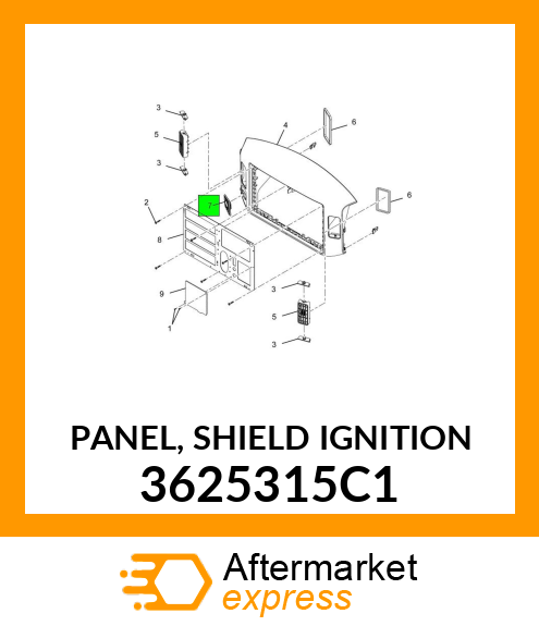 PANEL, SHIELD IGNITION 3625315C1