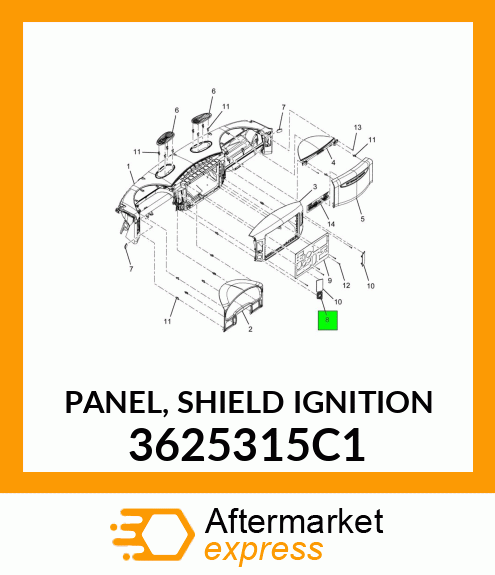 PANEL, SHIELD IGNITION 3625315C1