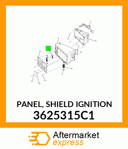 PANEL, SHIELD IGNITION 3625315C1