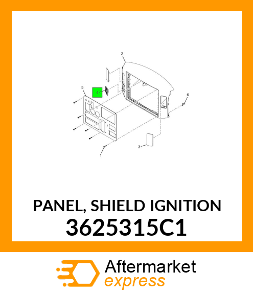 PANEL, SHIELD IGNITION 3625315C1