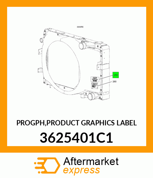 PROGPH,PRODUCT GRAPHICS LABEL 3625401C1