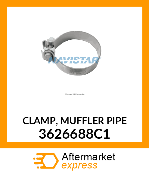 CLAMP, MUFFLER PIPE 3626688C1