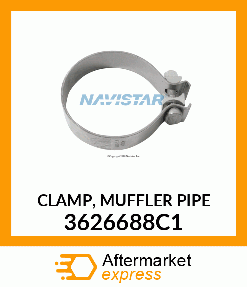 CLAMP, MUFFLER PIPE 3626688C1