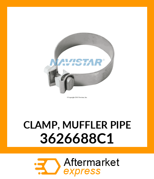 CLAMP, MUFFLER PIPE 3626688C1