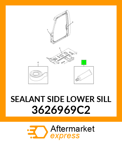 SEALANT SIDE LOWER SILL 3626969C2