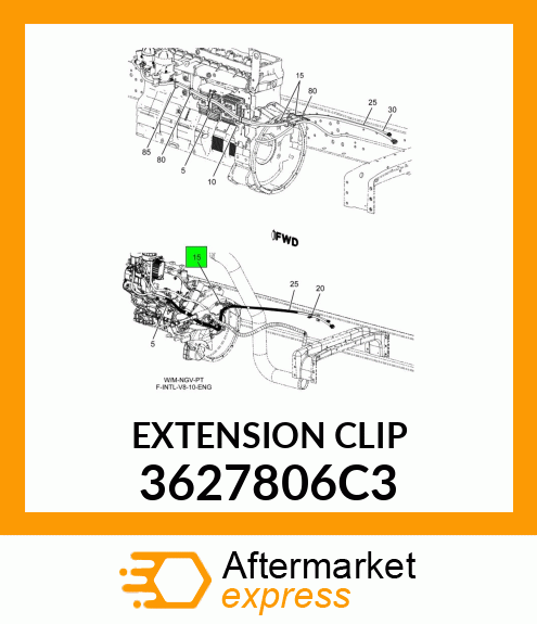 EXTENSION CLIP 3627806C3