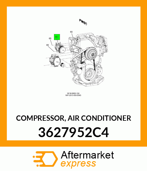 COMPRESSOR, AIR CONDITIONER 3627952C4