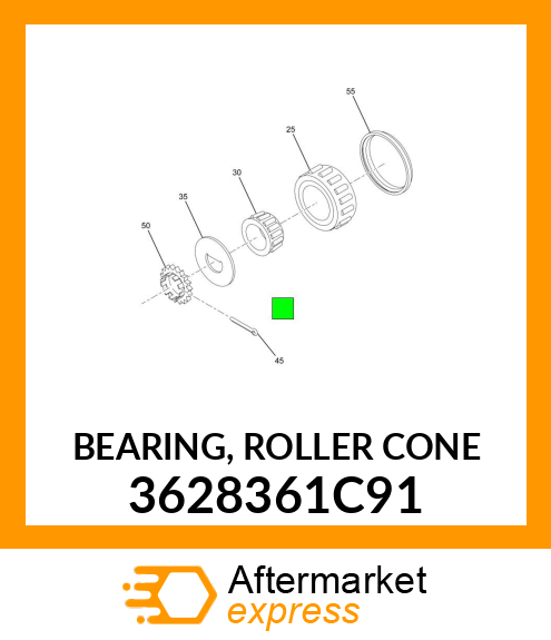 BEARING, ROLLER CONE 3628361C91