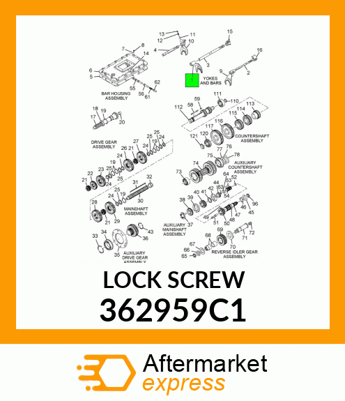 LOCK SCREW 362959C1