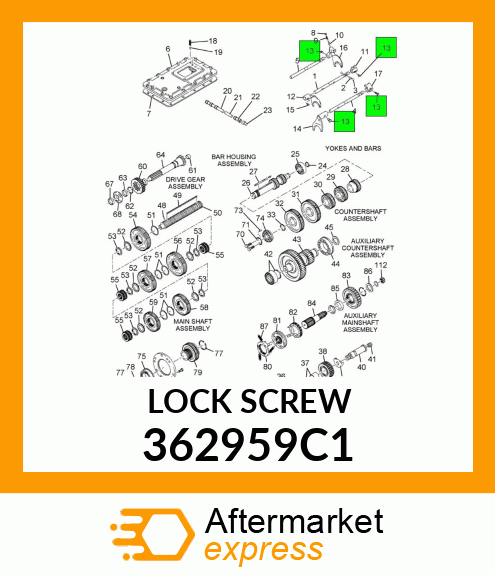 LOCK SCREW 362959C1