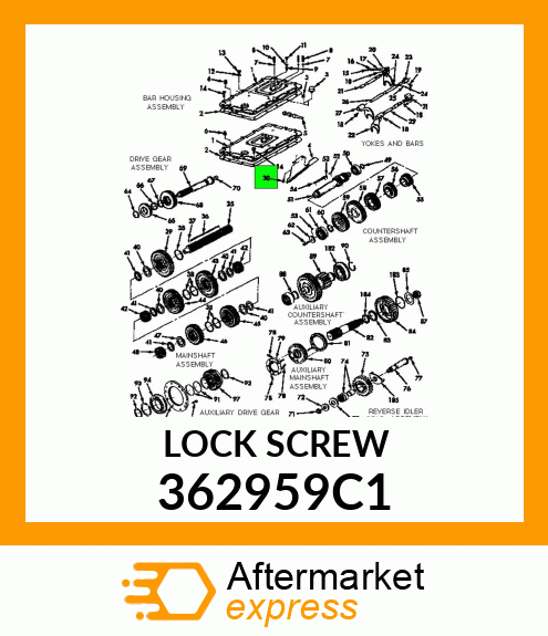 LOCK SCREW 362959C1