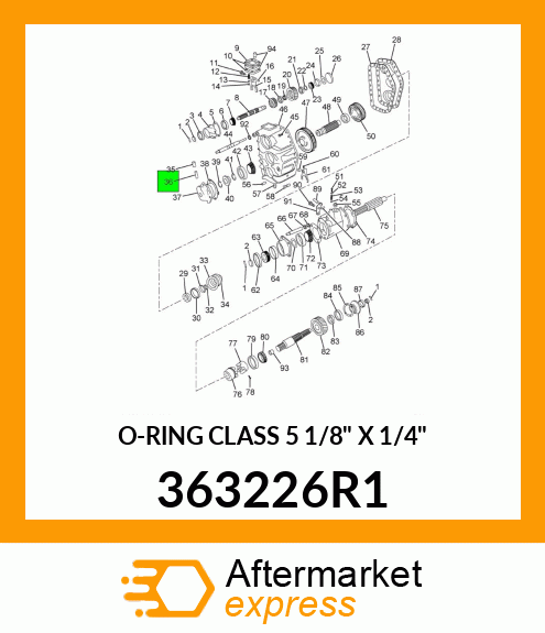 O-RING CLASS 5 1/8" X 1/4" 363226R1